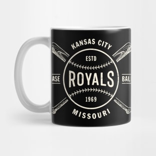 Kansas City Royals Bats & Ball by Buck tee Originals Mug